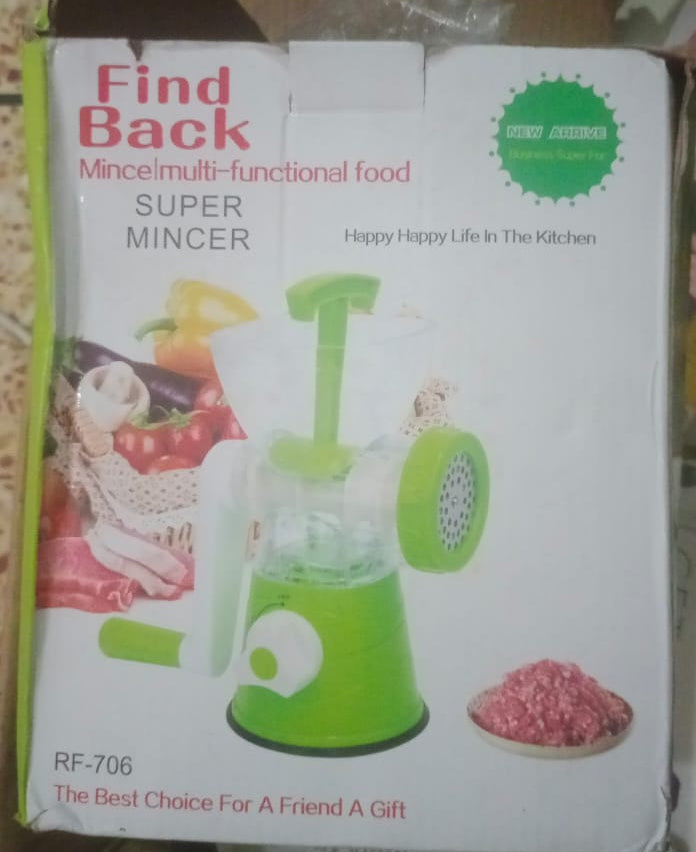 Grinder High-Quality Multifunctional Meat Mincer Vegetable Chopper Blender Home Kitchen Cooking Tools (random color)