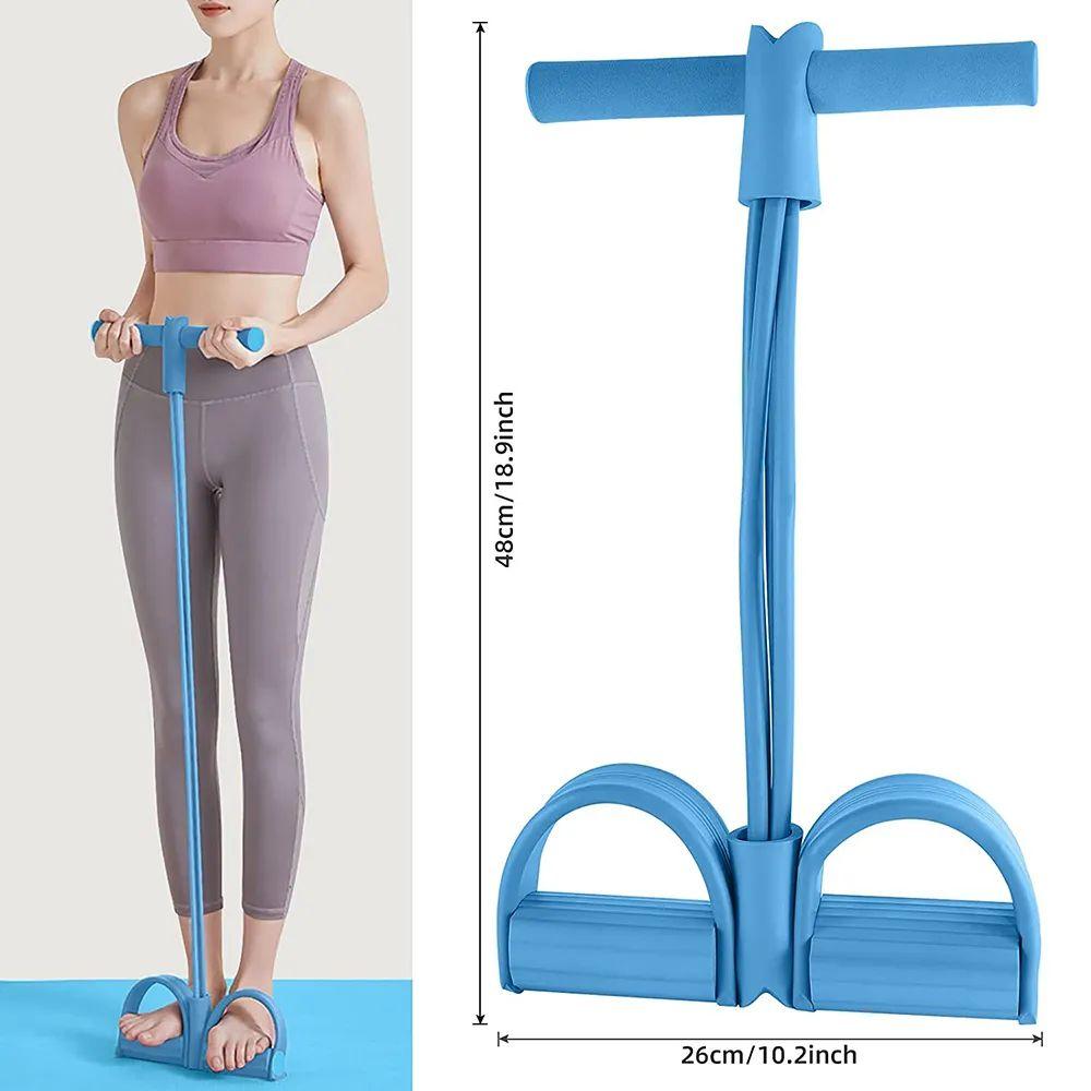 Pedal Resistance Band Latex Bodybuilding Expander Exercise Sit Up Equipment Tension Band Yoga Stretching Tummy Trimmer Pull Rope-copy