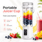 Juicer Blender 6 Blades USB Portable 380ml Mini Fruit Bottle Juicer Small Blende