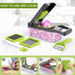 16 IN1 Mandoline Slicer Veggie Food Chopper Vegetable Cutter Tomato Carrot Grater Cheese French Onion Shredders Kitchen Tool